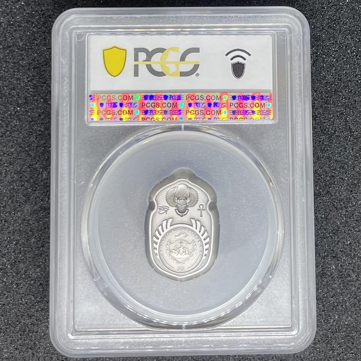 【最高鑑定】2021年 パラオ スカラベ PCGS MS70 First Day Issue クリスタル モダンコイン アンティーク銀貨 投資 資産 送料無料の画像4