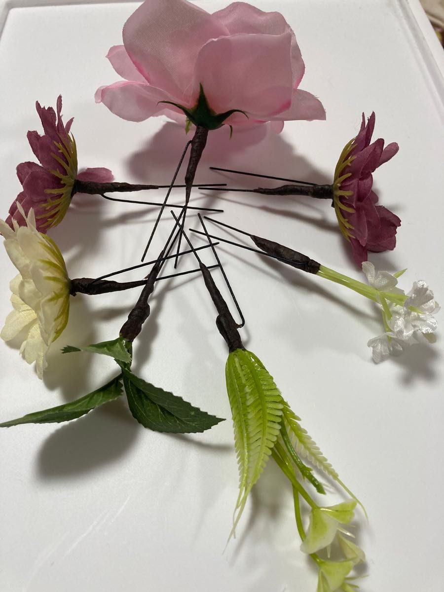 お花の髪飾り④ ハンドメイド