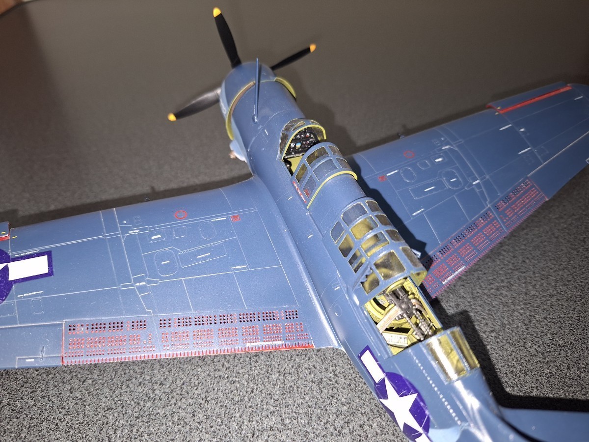 1/48.SB2C-4.ヘルダイバートライカラースキム(level.Monogram/ハセガワ)_画像7