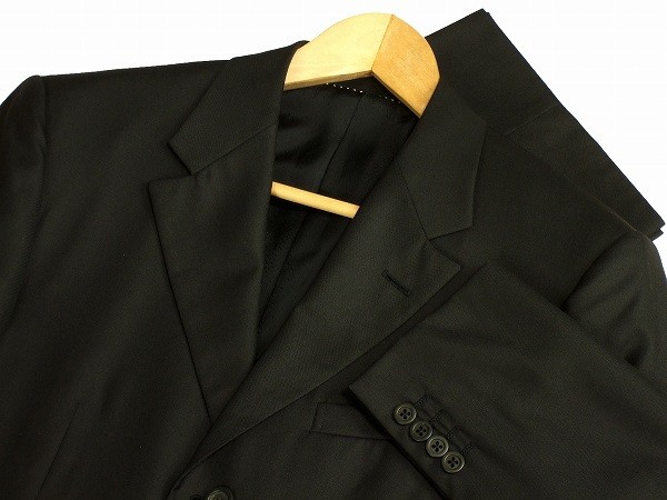 新品同様*正規品*VERSACE ヴェルサーチ*イタリー製*艶黒*シルク混