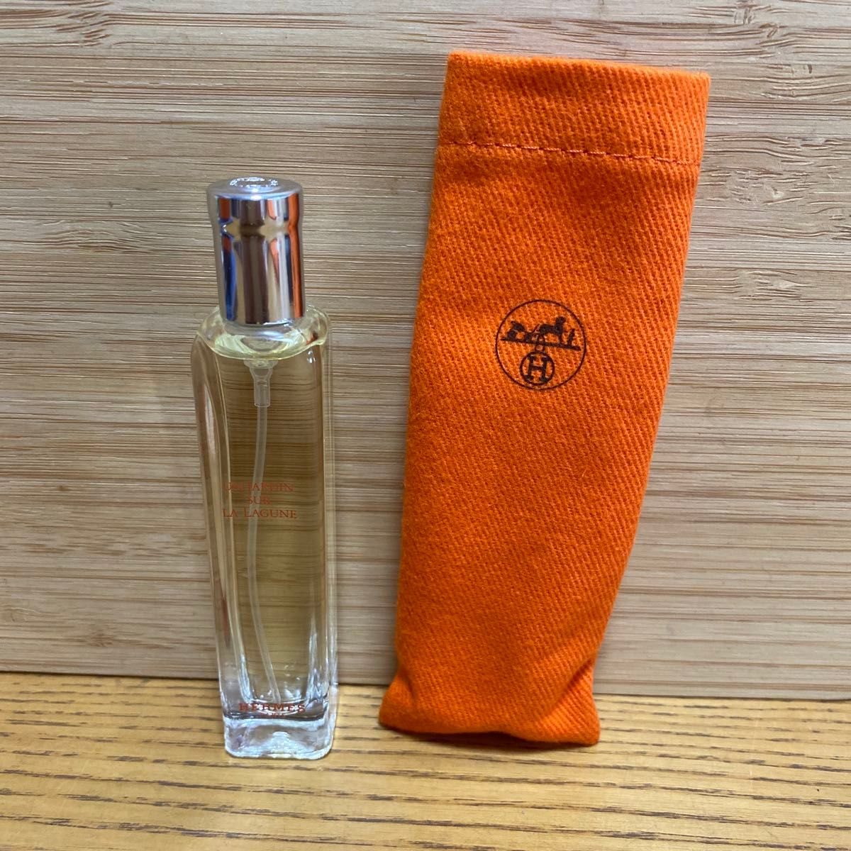 美品　エルメス HERMES オードトワレ15ml ラグーナの庭　袋付き