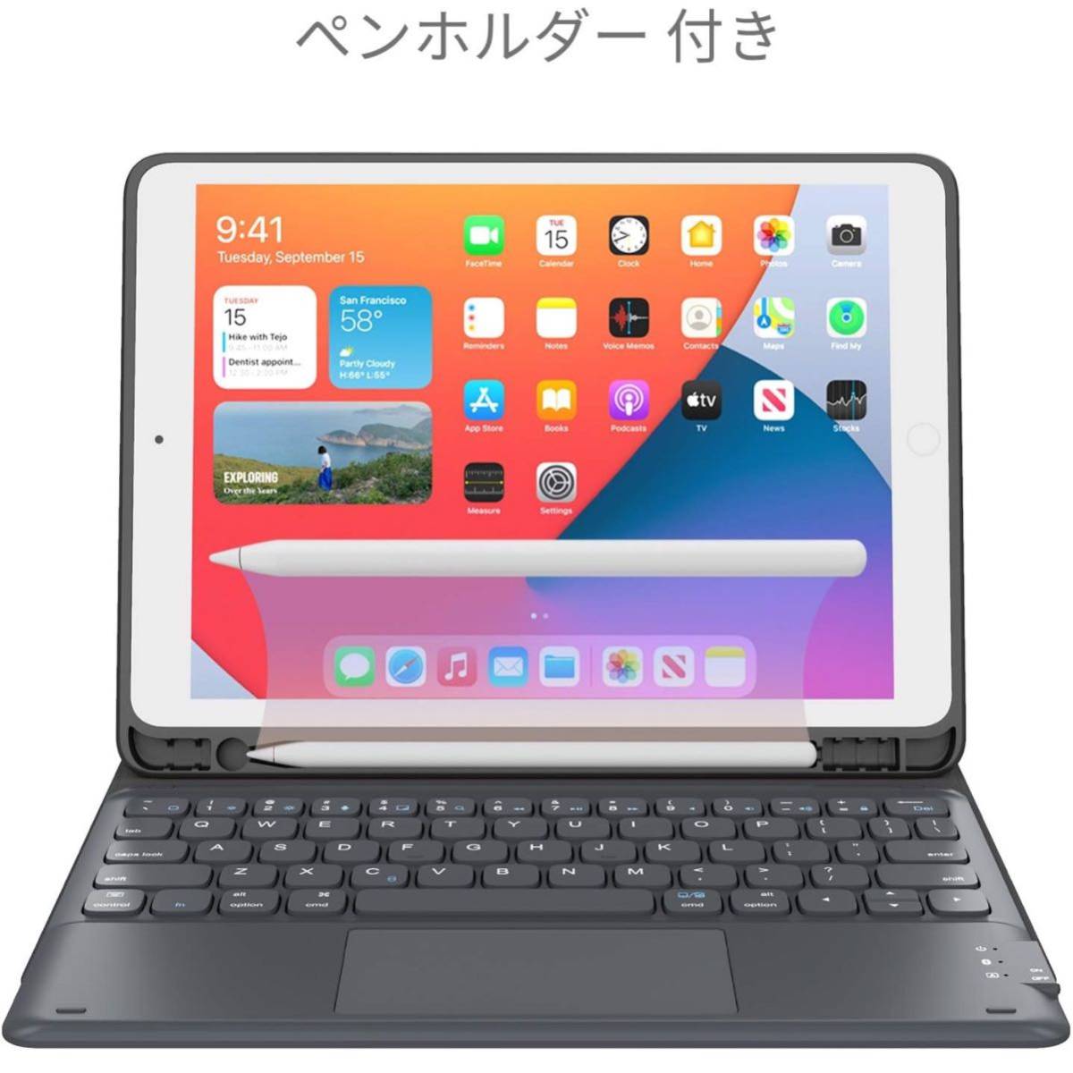 【開封のみ】GreenLaw★ iPad 9世代 iPad 8世代 キーボード ケース タッチパッド付き ipad 10.2 iPad7世代 [2021/2020/2019モデル] _画像5