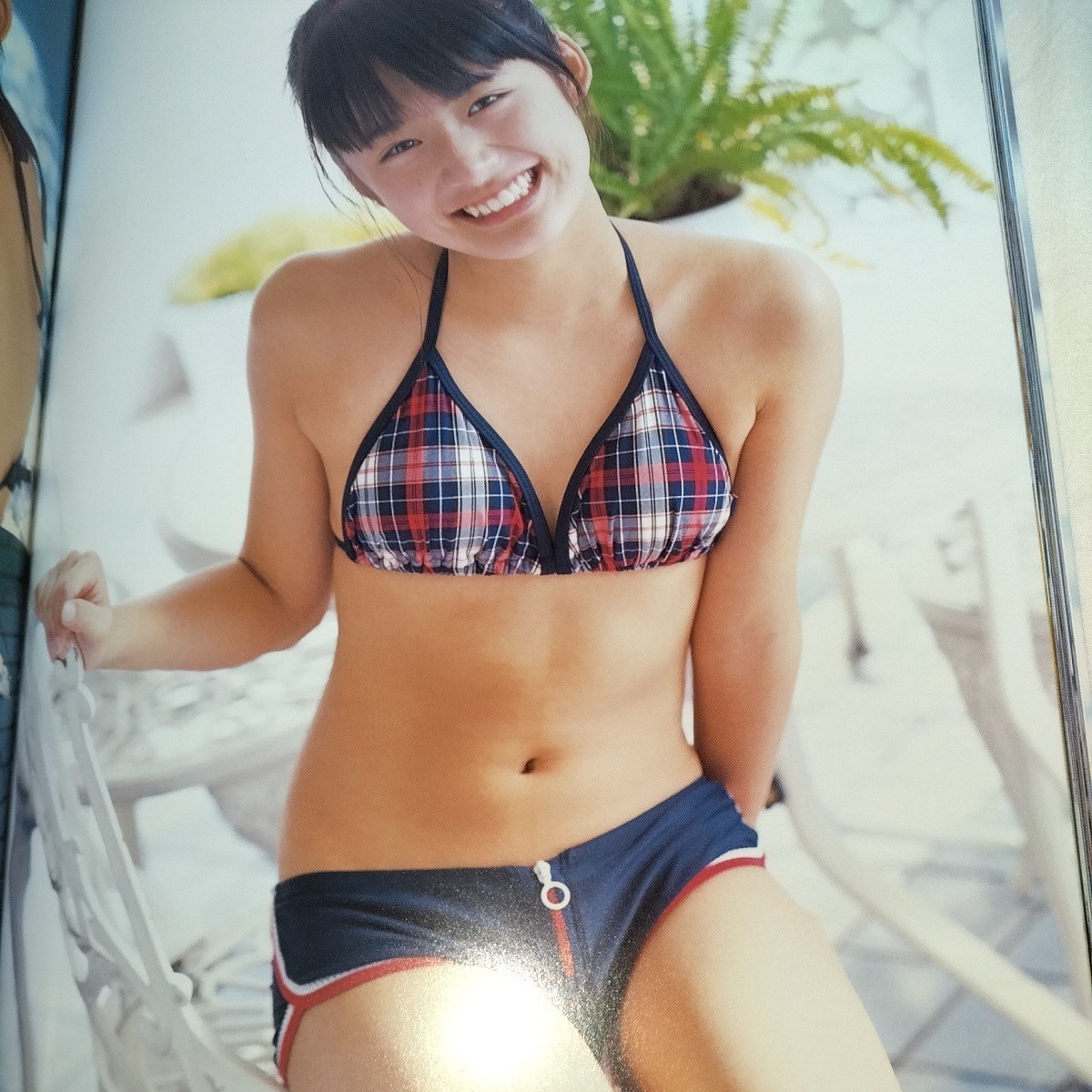 [14 -years old!]] now .. beautiful First photoalbum [ become mandarin orange ] the first version * obi . attaching trading card attaching 2003 year the first version gym uniform * bikini . is girl p1565