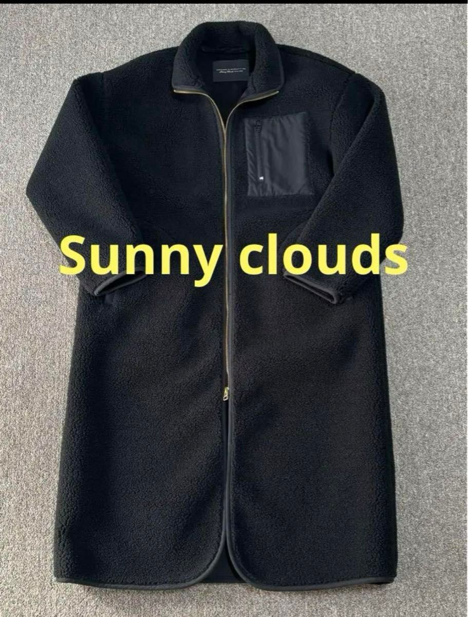 Sunny clouds 漆黒のボアコート　フェリシモ　サニークラウズ