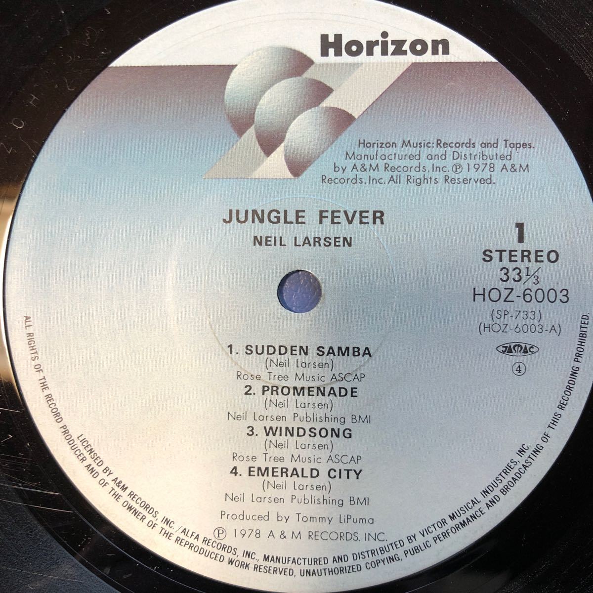 ニール・ラーセン Neil Larsen JUNGLE FEVER LP レコード 5点以上落札で送料無料c_画像3