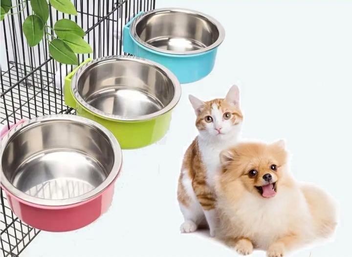 犬 猫 ペット フードボウル フードボール 餌入れ 水入 ケージ 固定_画像7