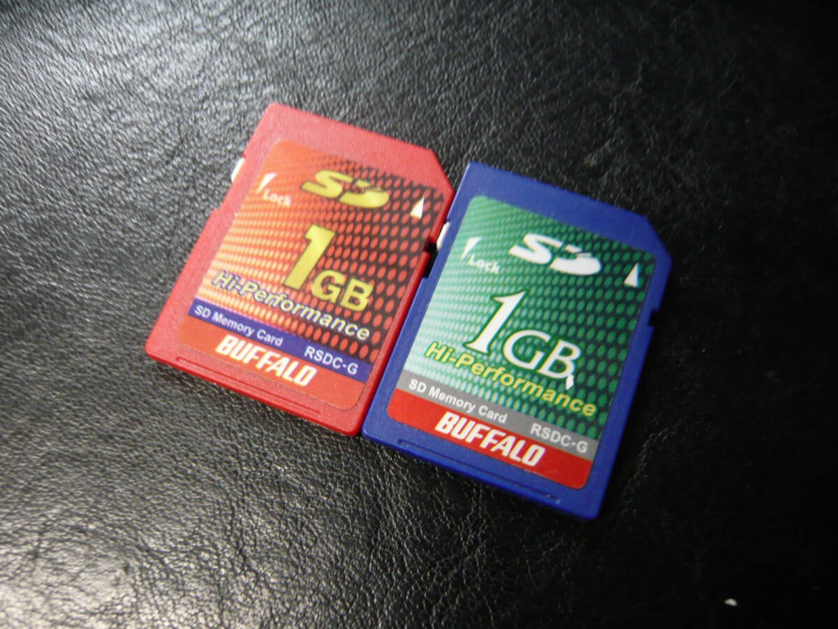 動作保証！BUFFALO Hi-Performance SDカード 1GB 2枚セット_画像1