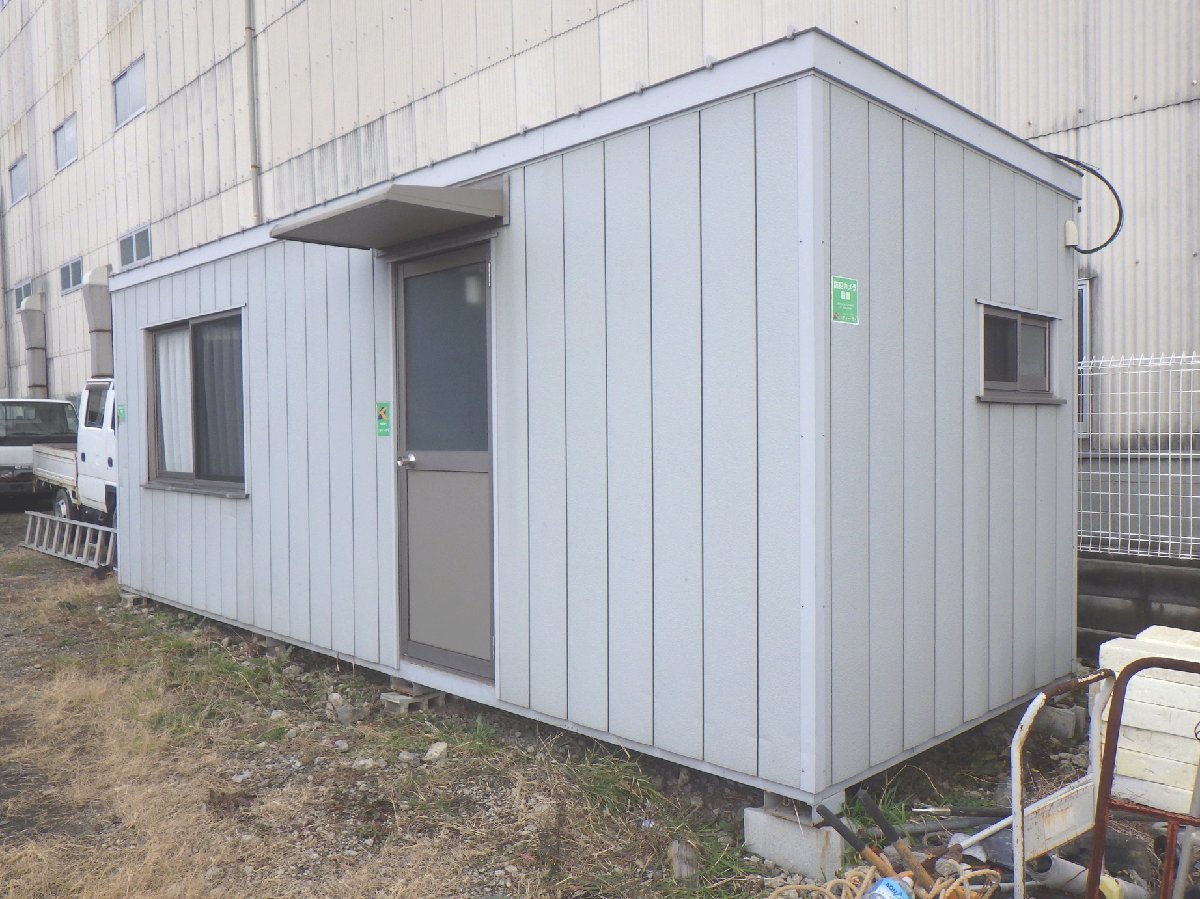 引取限定　大阪　ユニットハウス　キッチン　冷蔵庫　トイレ　エアコン付き