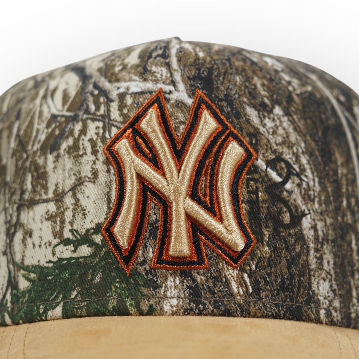 ●New Era 9FORTY New York Yankees NY Real Tree Suede A-Frame Cap /リアルツリー　ニューヨークヤンキース　スナップバックキャップ