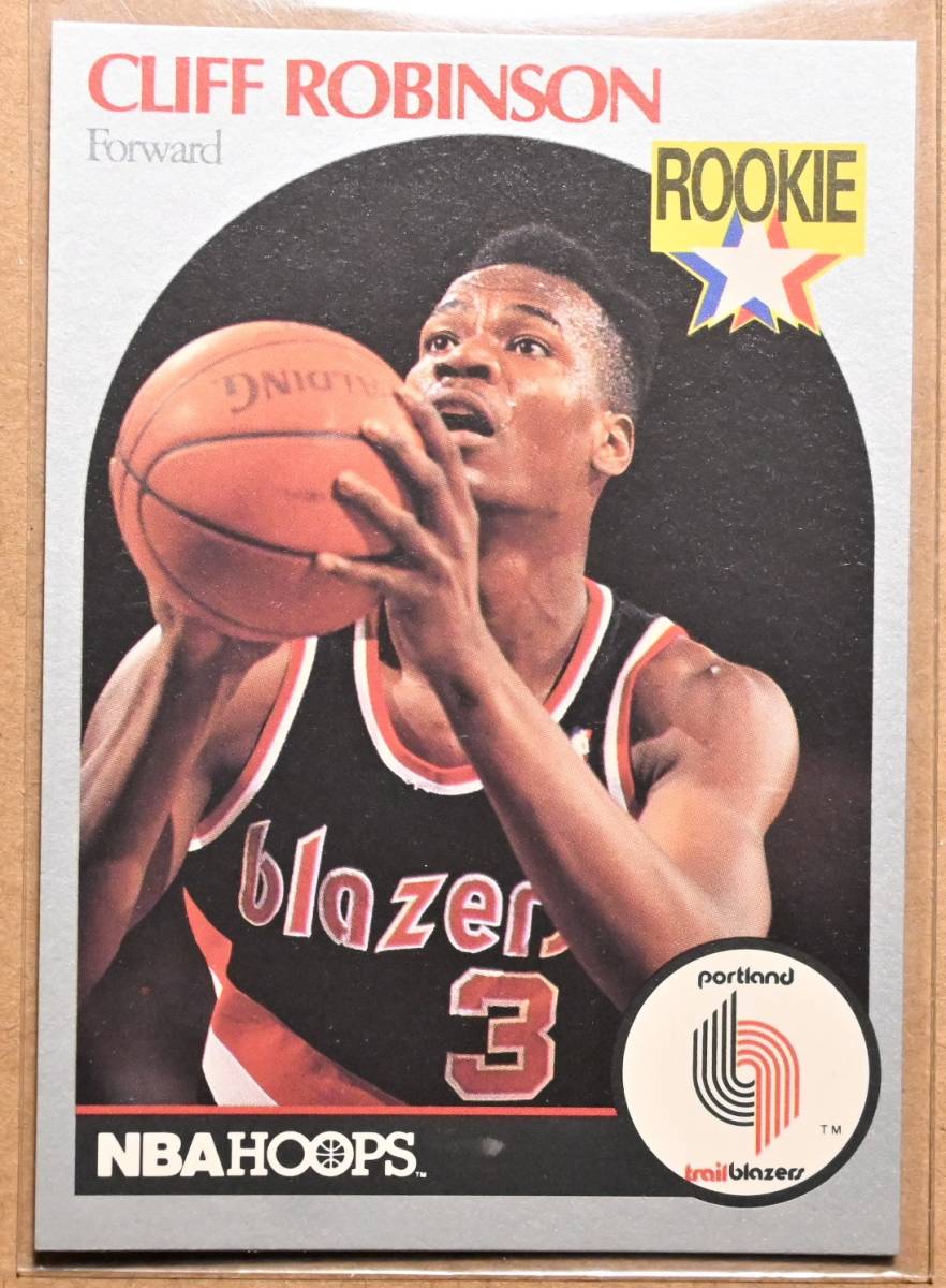 CLIFF ROBINSON (クリフォード・ロビンソン) 1990 NBA HOOPS ROOKIE トレーディングカード 【90s ルーキー トレイルブレイザーズ Blazers】_画像1