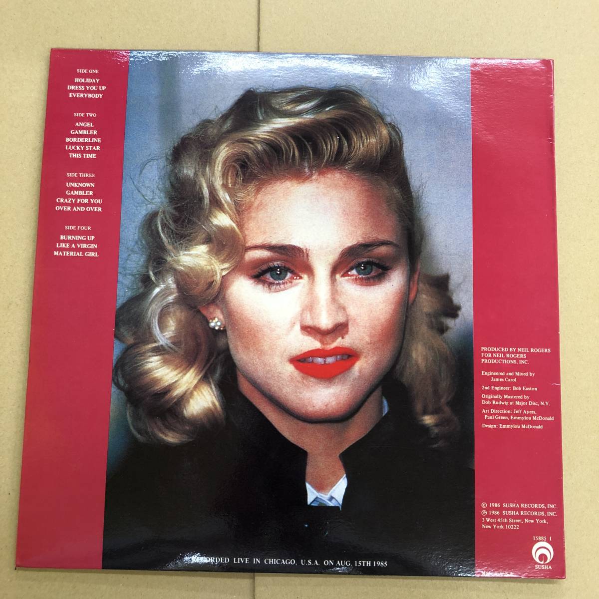 (LP) Madonna - For The Very First Time【15885 I】2枚組 マドンナ_画像2