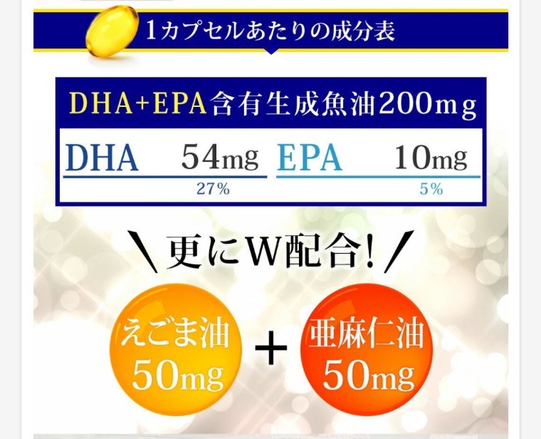 約3ヶ月分 エゴマ油・亜麻仁油配合 DHA+EPA オメガ3系α-リノレン酸 シードコムス_画像3