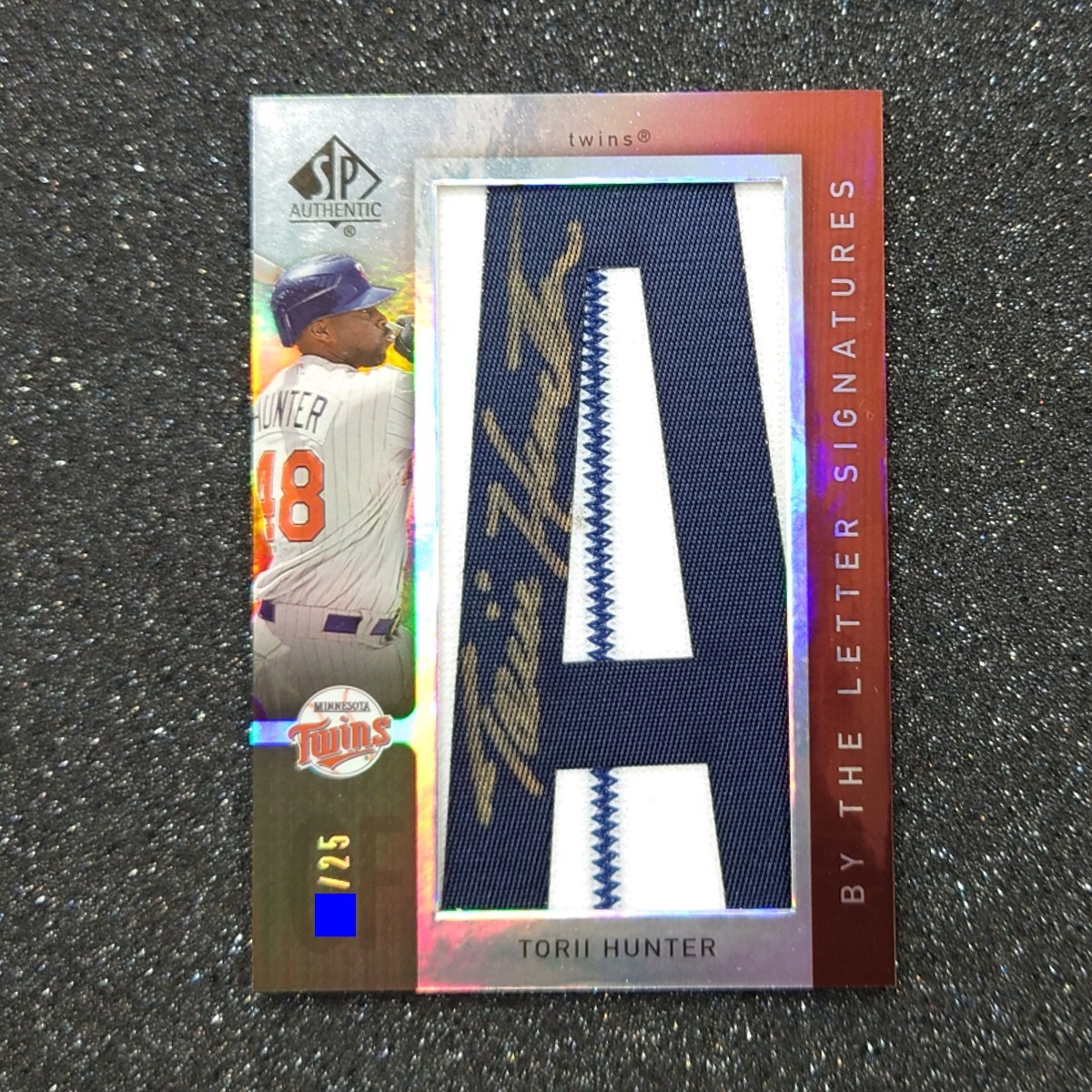 ◆【Auto 25枚限定】Torii Hunter UD Sp Authentic By The Letter Signatures 25枚限定 card# BL-50 ◇検索：トリー・ハンター 直筆サイン