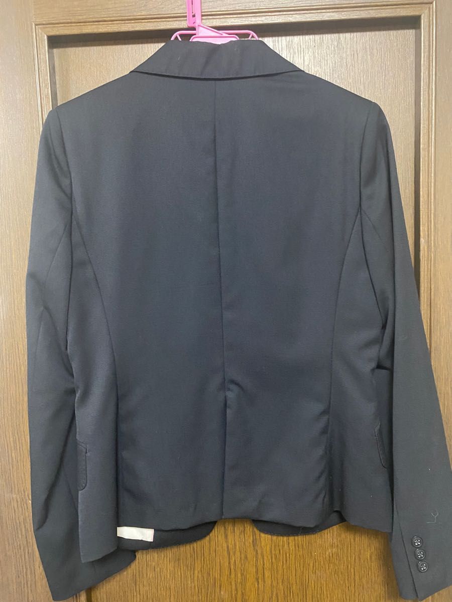 美品　洋服の青山　n-line セットアップ ジャケット　スカート　ブラック　リクルート