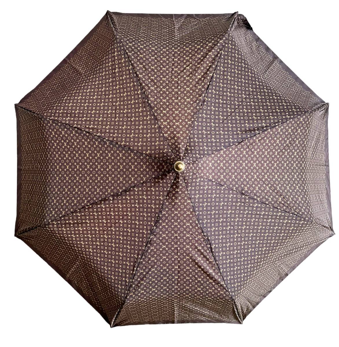 ルイ・ヴィトン Louis Vuitton レインシビラデザイン　100周年記念折りたたみ傘　傘のみ　希少/2863_画像2