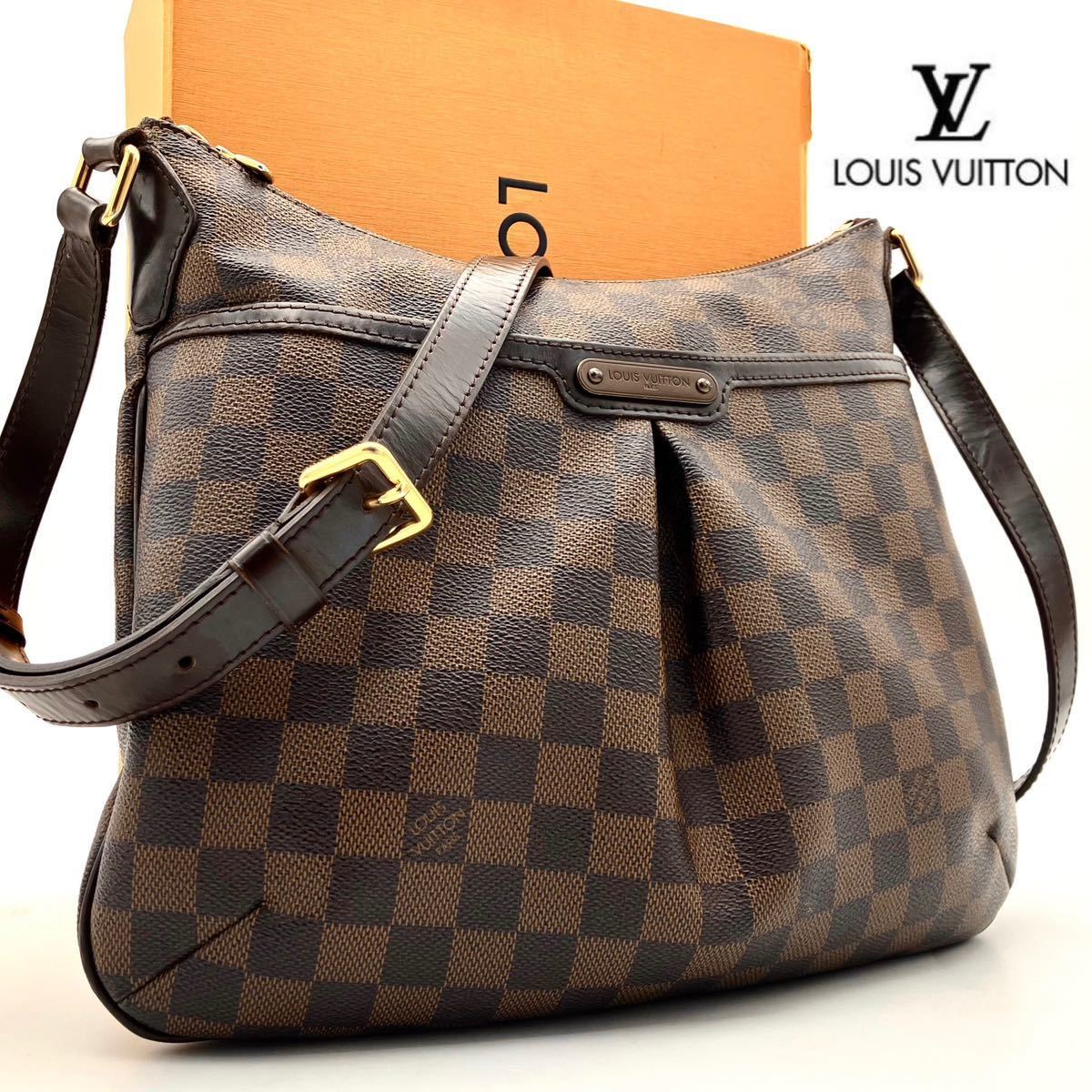 1円■極美品■ LOUIS VUITTON ルイヴィトン ダミエ ショルダーバッグ N42251 ブルームズベリPM クロスボディ 斜め掛け レザー ブラウン