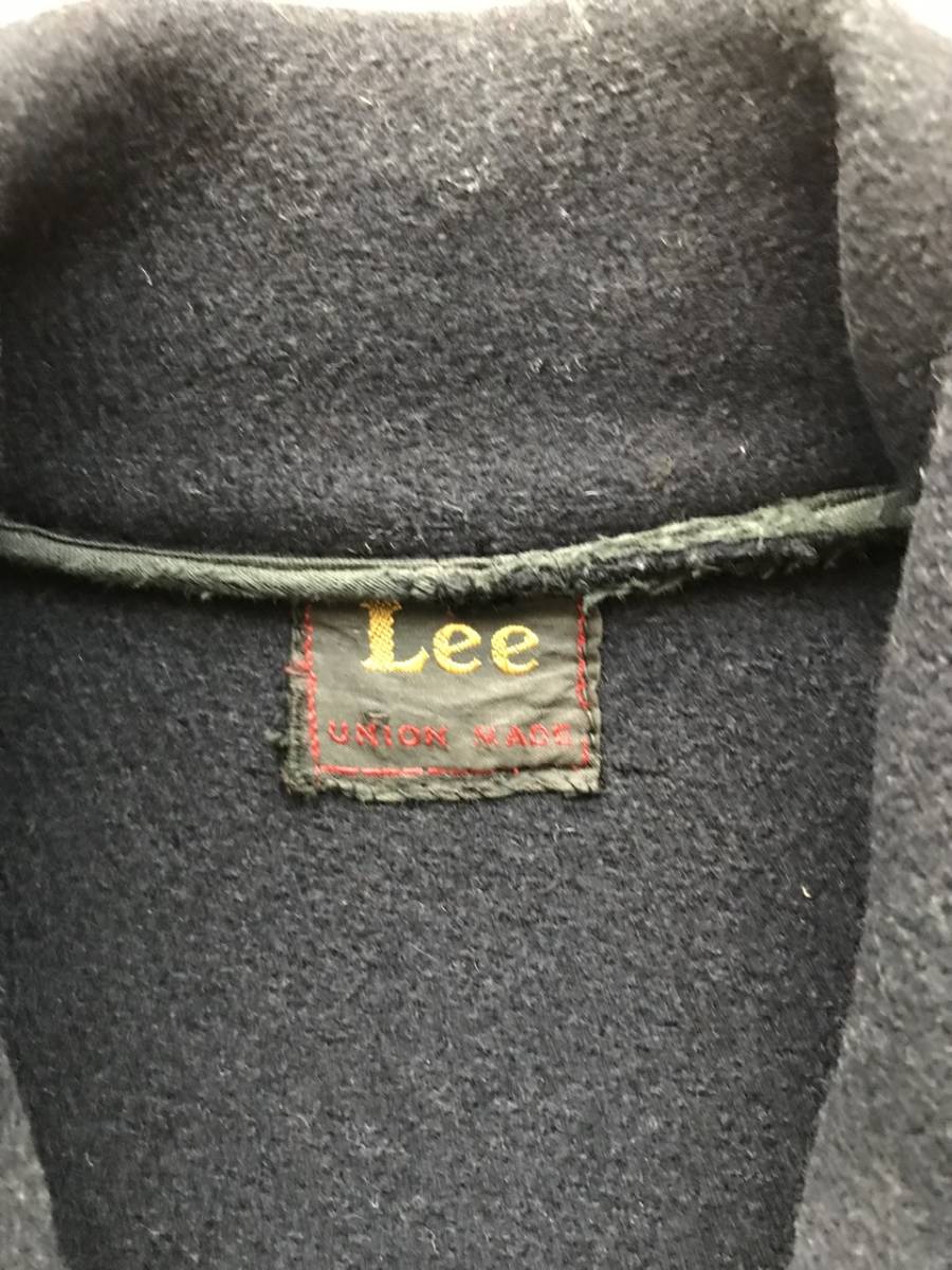 希少 40年代Leeウールワークジャケット ヴィンテージジャケット ウールジャケット ワークジャケット  レザー 美品の画像2