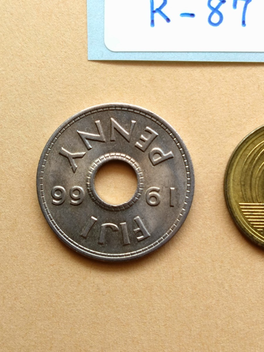 外国コイン　フィジー　 (Rー８７１)　ペニー硬貨　１９６６年_画像5
