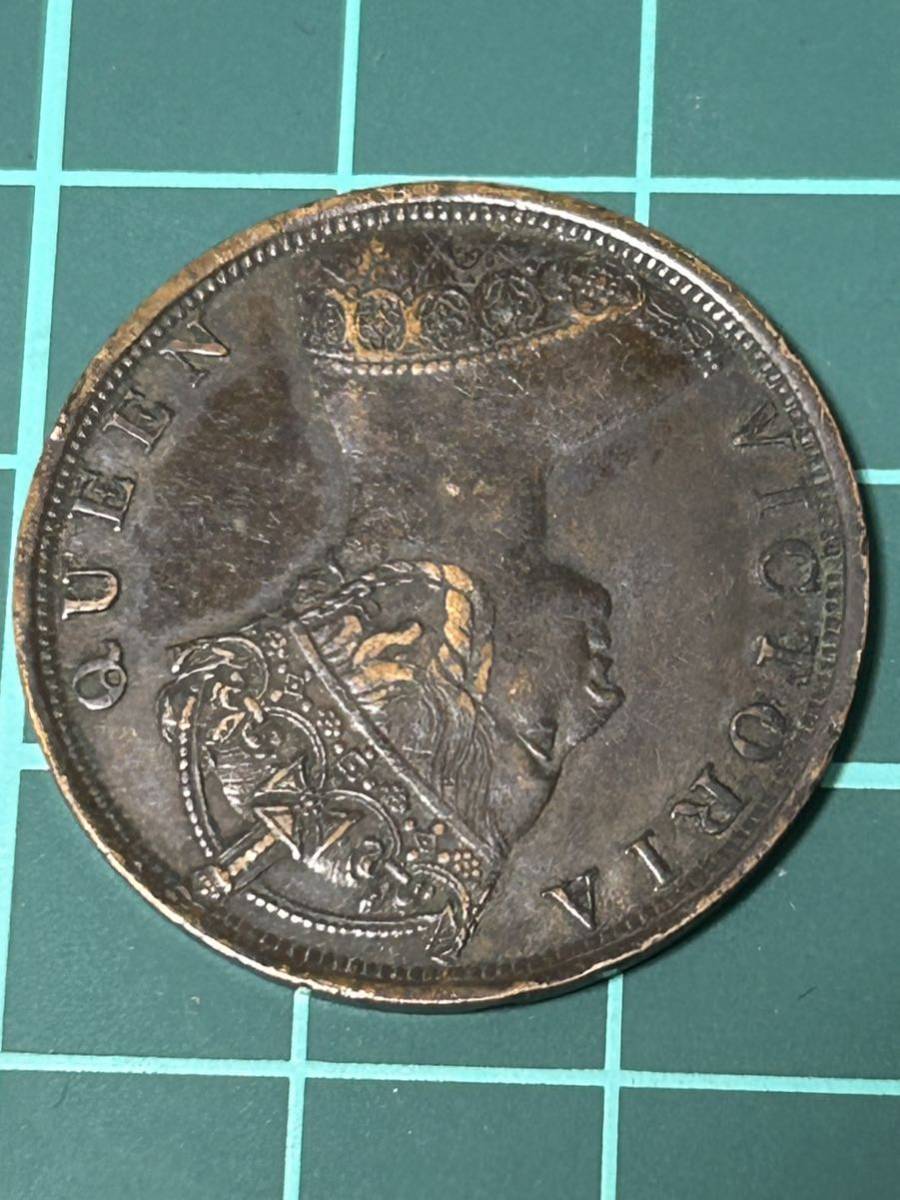 希少　1899年　香港1セント硬貨 香港一仙_画像2