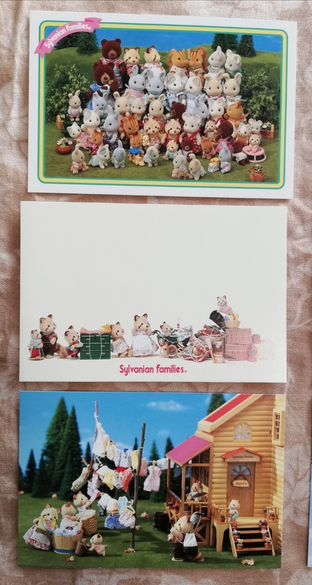 シルバニアファミリー　ポストカード　8枚セット　1990年代　美品_画像2