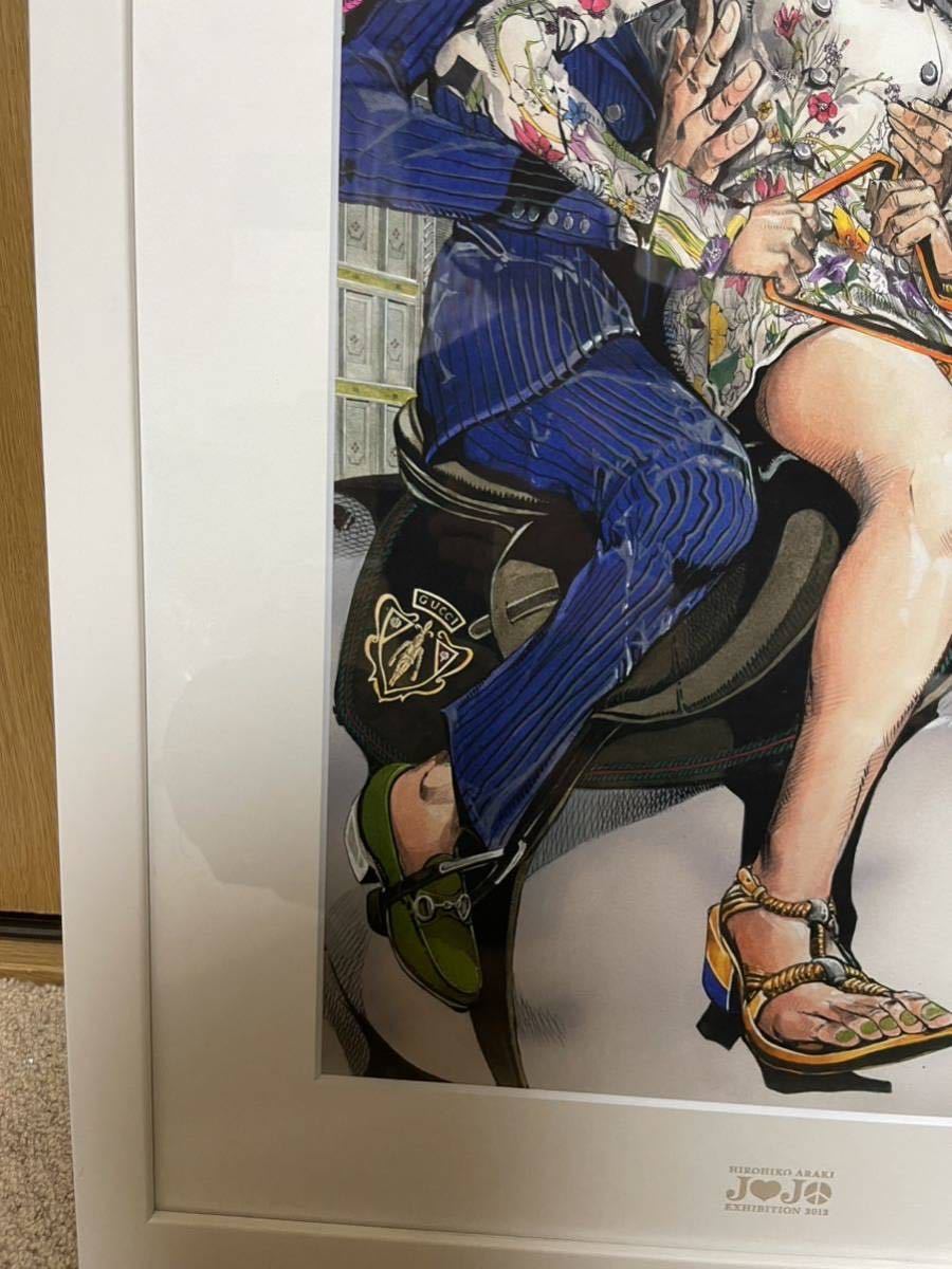 ジョジョ展 2012 複製原画 徐倫/ブチャラティ GUCCI 額装 約70×55cm グッチ　JOJO ジョジョの奇妙な冒険　フレーム傷汚れあり_画像10