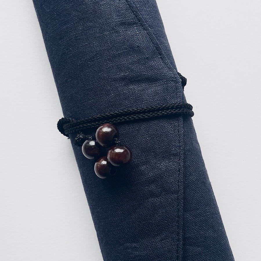 . bamboo sack * flax navy blue 