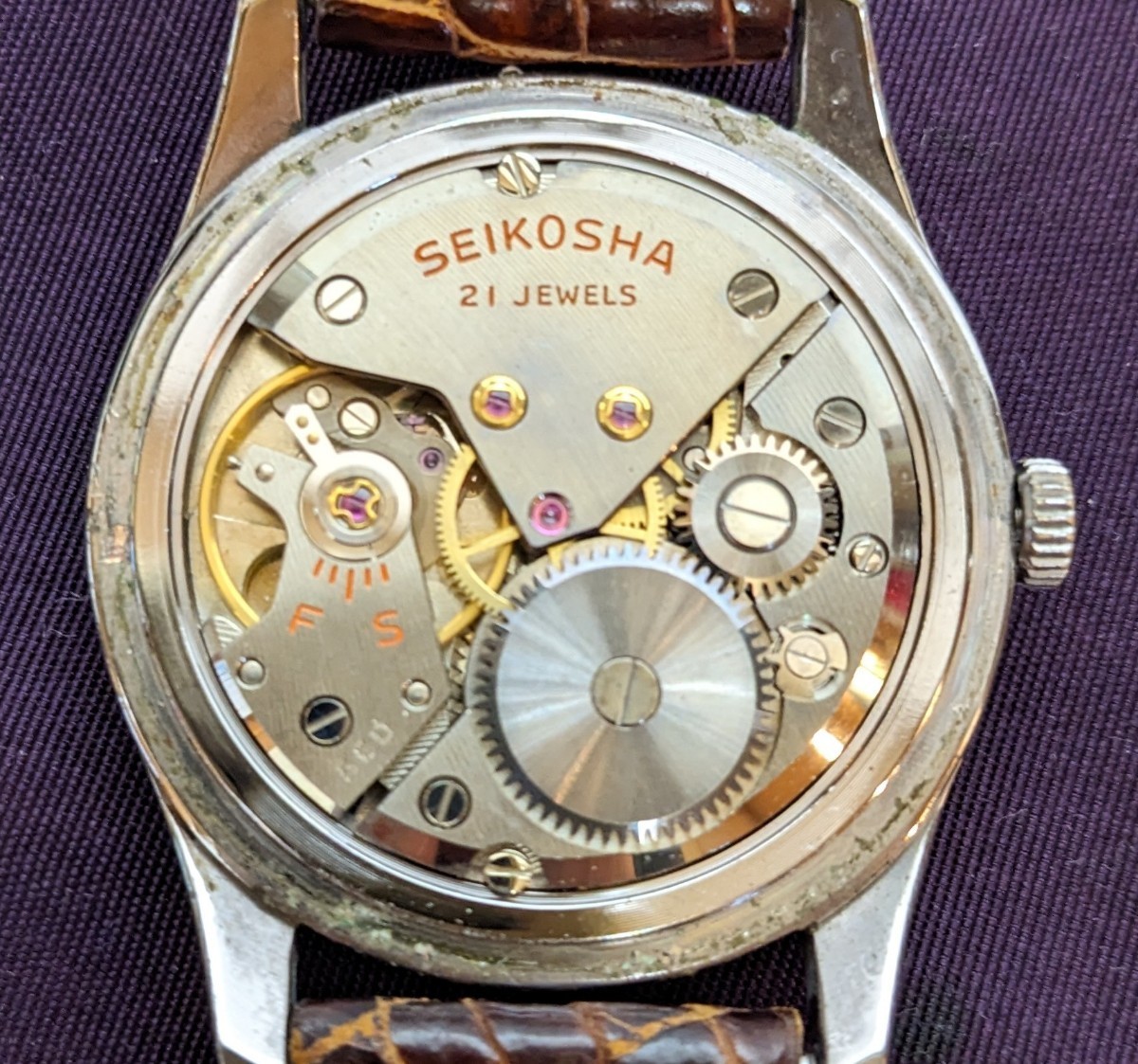 SEIKO CROWN 1964年　J14091 稼働品_画像6