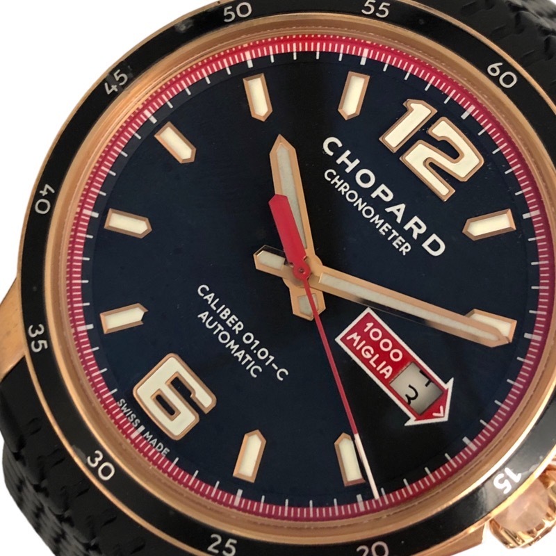 ショパール Chopard ミッレミリア GTS 161295-5001 K18PG/ラバー 腕時計 メンズ 中古