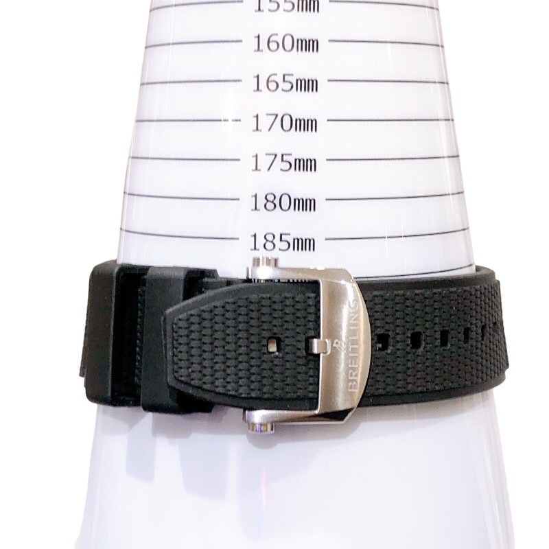  Breitling BREITLING super Chronomat BO1 44 AB0136 silver × black stainless steel wristwatch men's used 