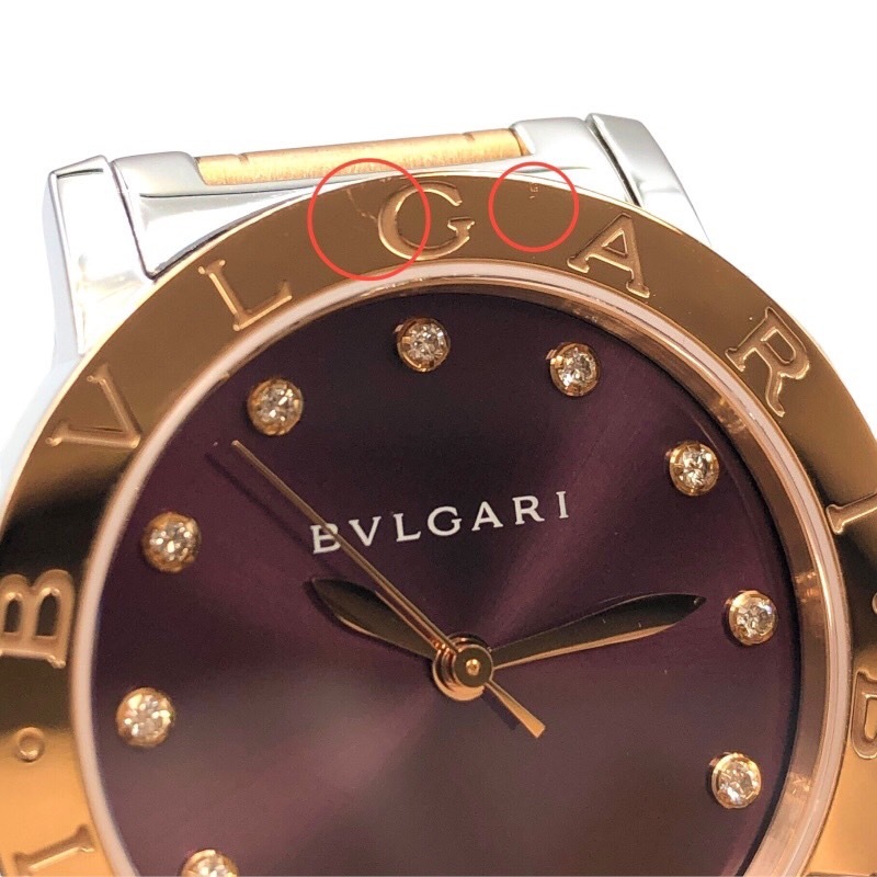  BVLGARY BVLGARI BVLGARY BVLGARY BBL33C7SPG/12 PG/SS wristwatch unisex used 