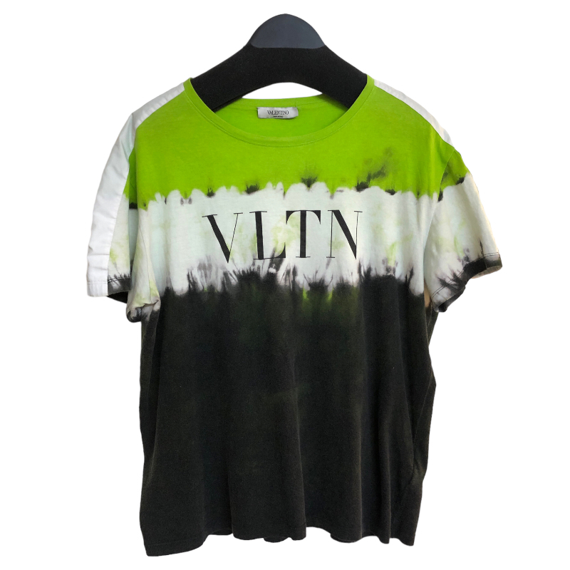 ヴァレンティノ VALENTINO VTLNロゴプリントタイダイTシャツ UV3MG06Z6HC マルチカラー 半袖Ｔシャツ メンズ 中古
