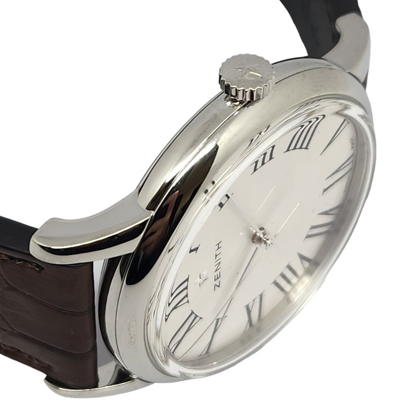 ゼニス ZENITH エリート クラシック 03.2290.679/11.C493 シルバー SS 腕時計 メンズ 中古