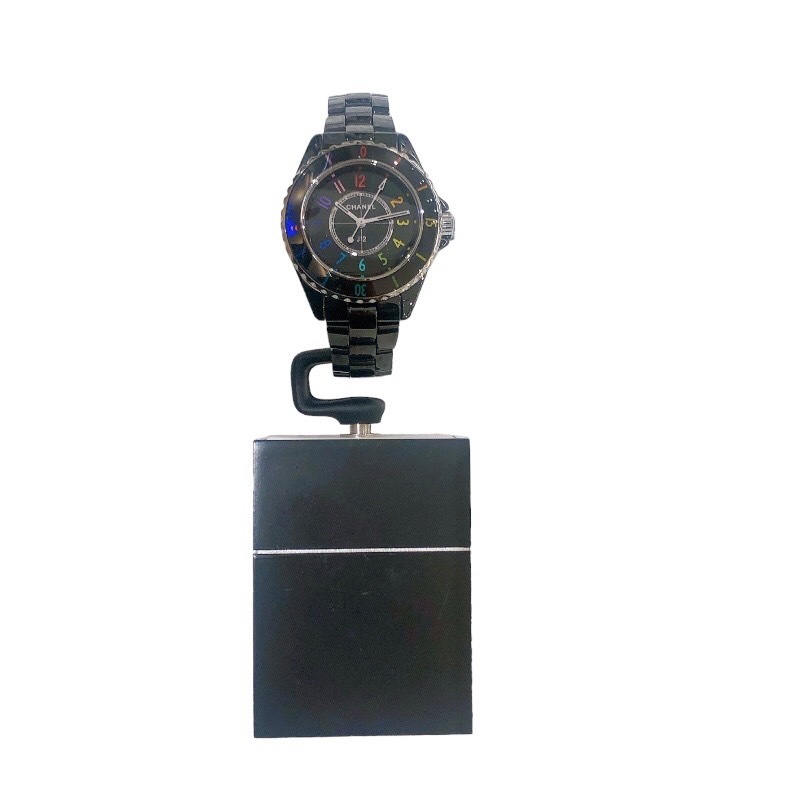 シャネル CHANEL J12 33mm H7121 ブラックセラミック 腕時計 レディース 中古_画像5