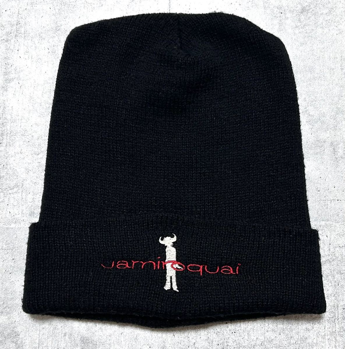 Jamiroquai ニット帽 ニットキャップ ビーニー ワッチ 刺繍ロゴ　　UK イギリス バンド ジャミロクワイ ロック オルタナティブ 柳9086