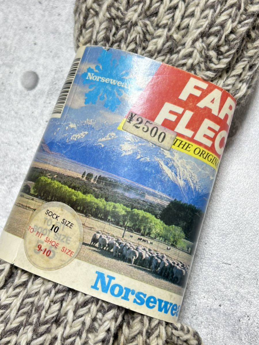 新品 Norsewear ウールソックス ロングソックス ニュージーランド製  ノースウェア FARM FLECK 肉厚 アウトドア キャンプ 登山 柳9134の画像2