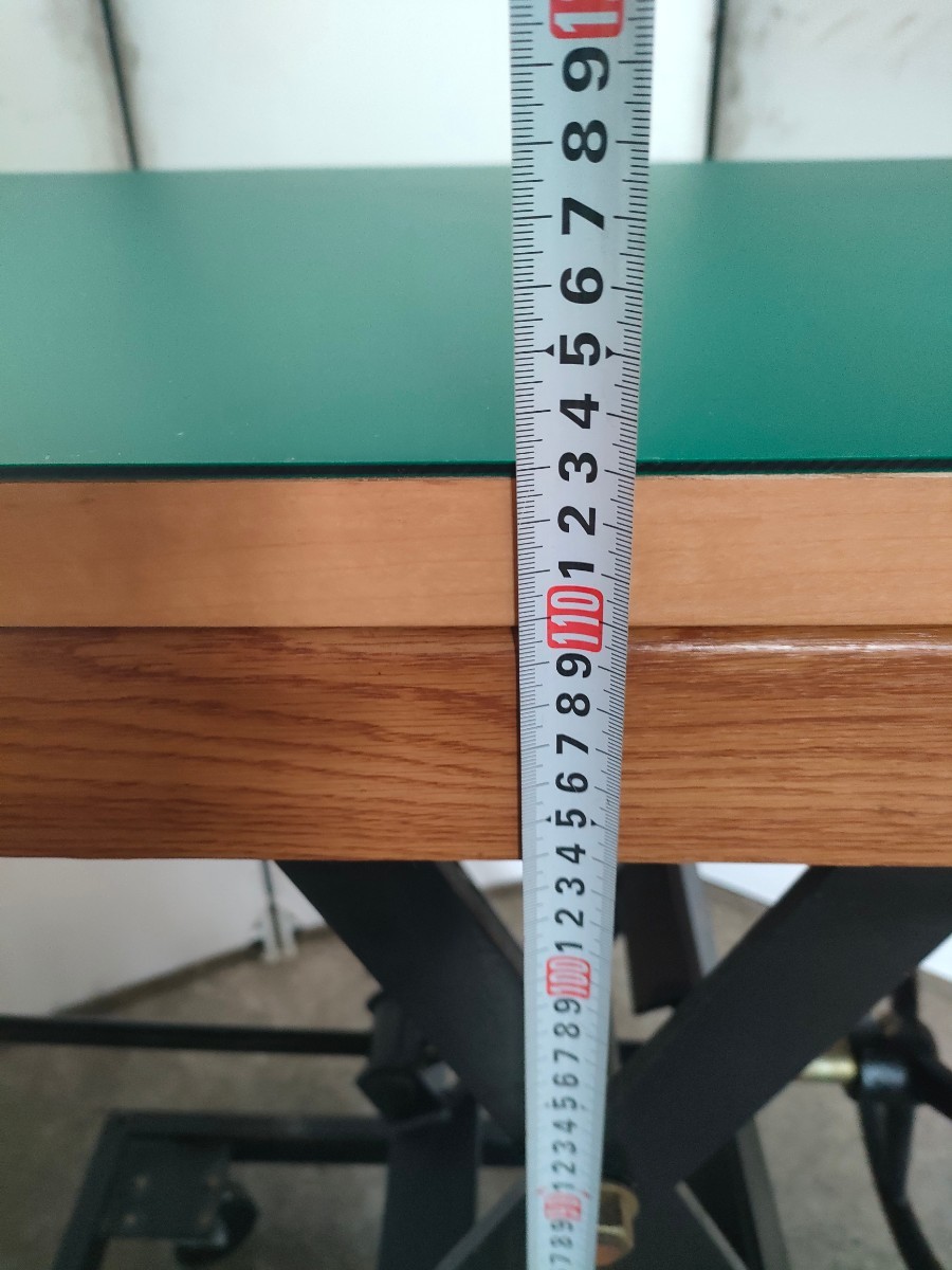  tube 1( used good goods, higashi Osaka city pickup warm welcome ) lift table working bench table lifter 200kg till top and bottom 55cm-110cm original work surface 50cm×100cm