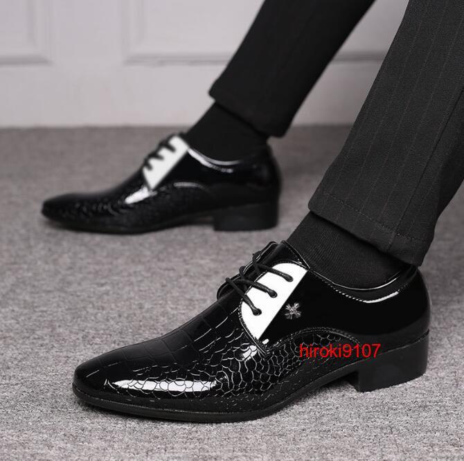 ビジネスシューズ メンズ 革靴 紳士靴 フォーマル ショートブーツ 春秋 防水 軽量 黒色 レザー 安いAQ2-13_画像3