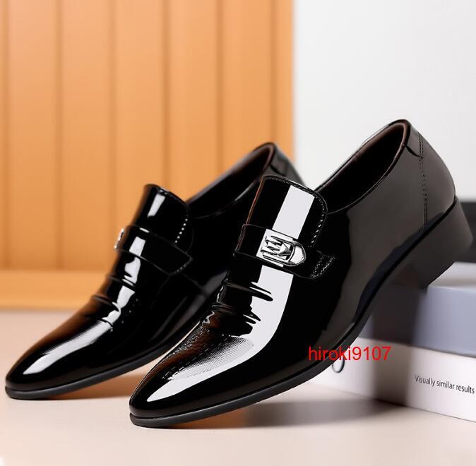 ビジネスシューズ メンズ 革靴 紳士靴 フォーマル ショートブーツ 春秋 防水 軽量 黒 2色 レザー 安いAQ2-36_画像3