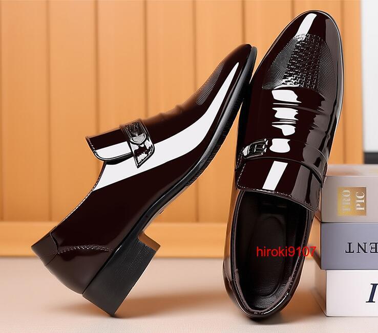 ビジネスシューズ メンズ 革靴 紳士靴 フォーマル ショートブーツ 春秋 防水 軽量 黒 2色 レザー 安いAQ2-36_画像4