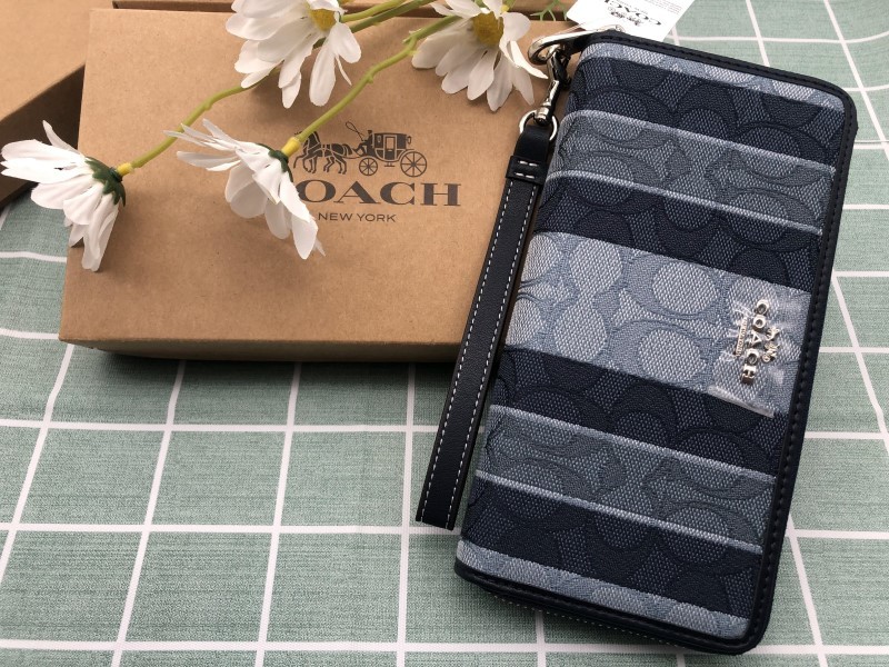 コーチ COACH 財布 長財布 メンズ 新品未使用 シグネチャー ズック ウォレット プレゼント ギフト 贈り物 ブランド ストラップ付き C105_画像4