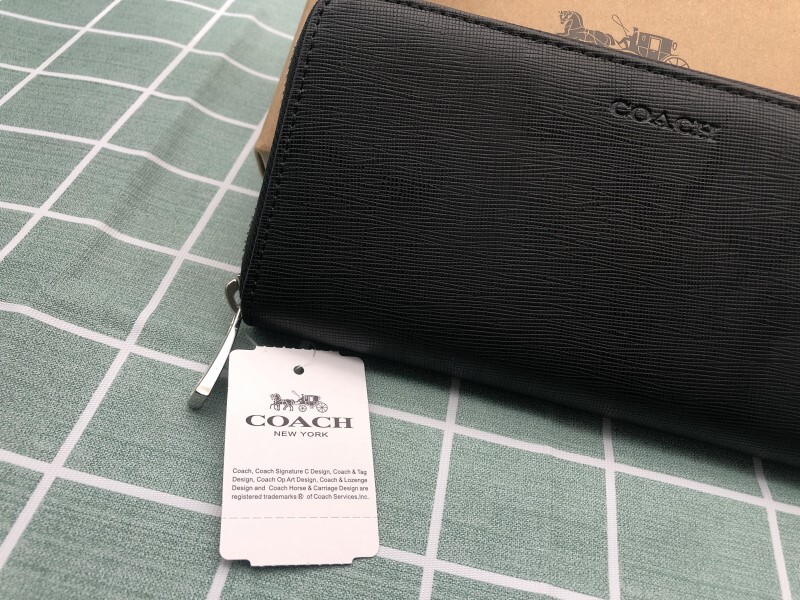 COACH コーチ 財布 長財布 ブラック ギフト プレゼント メンズ 贈り物 レザー ウォレット ブランド 新品未使用 小銭入れあり C173_画像4