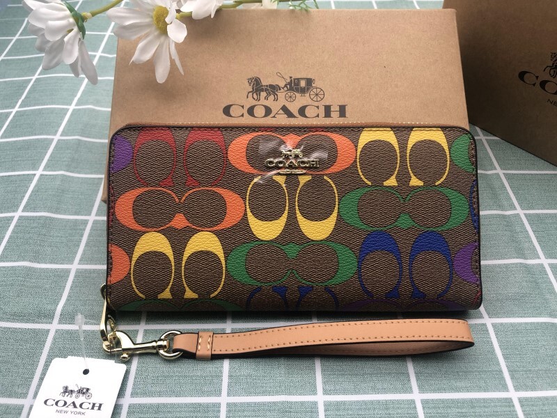 COACH コーチ 財布 長財布 レディース メンズ プレゼント 贈り物 レザー ウォレット 新品未使用 ブランド ギフト ロゴ シグネチャーA138_画像1