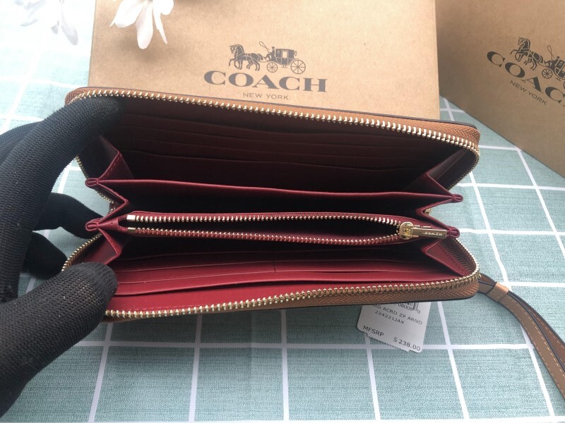 COACH コーチ 財布 長財布 レディース メンズ プレゼント 贈り物 レザー ウォレット 新品未使用 ブランド ギフト ロゴ シグネチャーA138_画像10