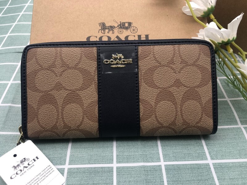 COACH コーチ 財布 長財布 プレゼント 新品未使用 メンズ 贈り物 レザー ウォレット ラウンドファスナー ブランド ロゴ シグネチャー C023_画像1