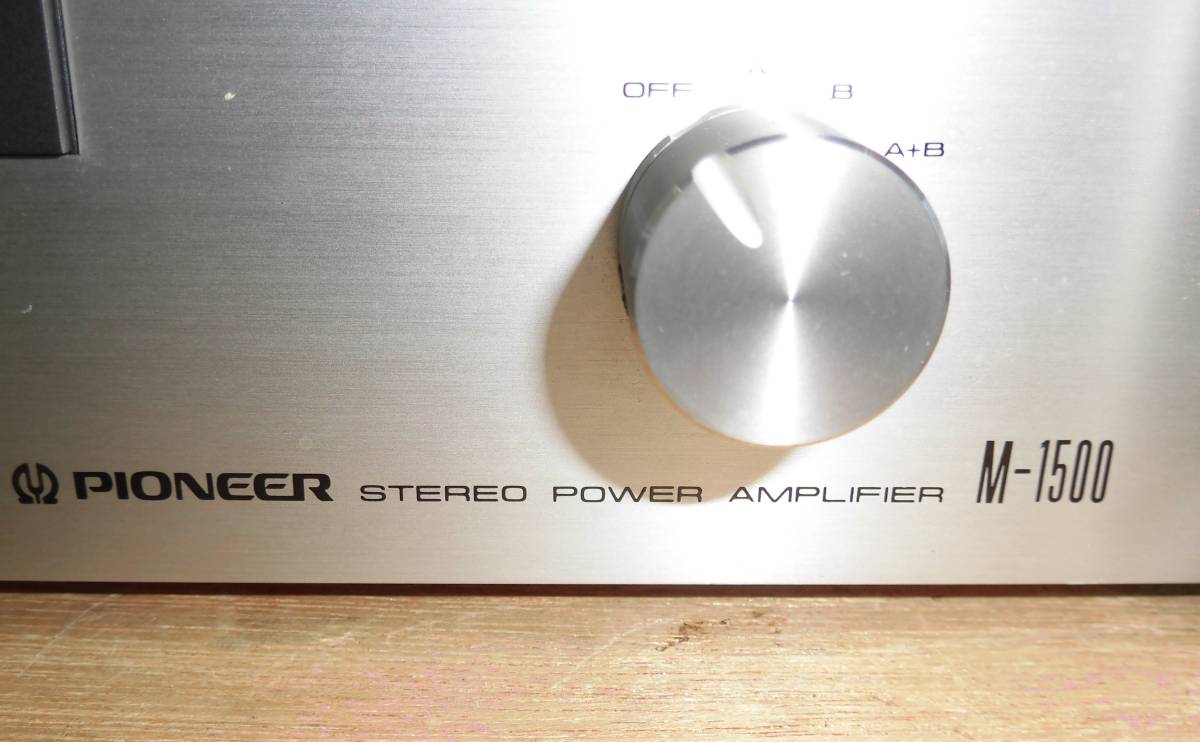 PIONEER STEREO AMPLIFIER MODEL M-1500_画像2