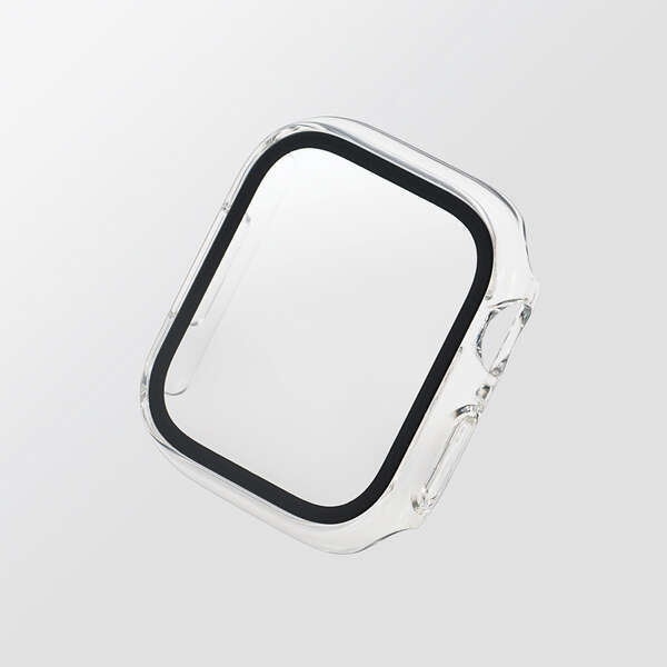 エレコム Apple Watch series7 41mm フルカバーケース ガラス 反射防止 アップルウォッチ クリア AW-21BFCGMCR 4549550240383 _画像3