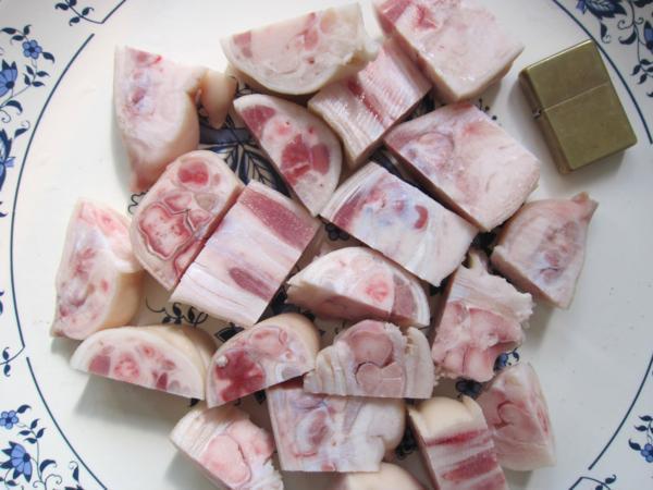【2箱】鳥取県産「豚足カット 1kg」◆調理しやすい!! カット済み◆生冷凍_画像6