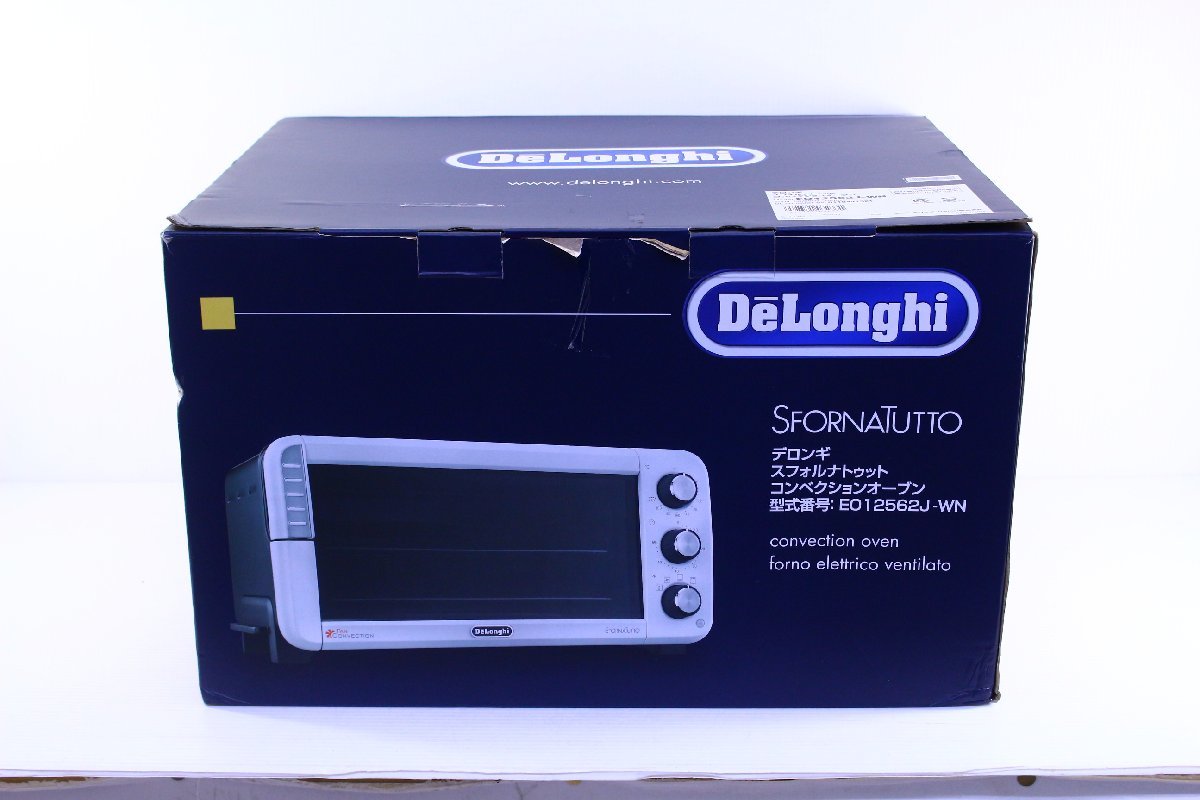 ★【未使用】De'Longhi デロンギ EO12562J-WN スフォルナトゥット コンベクションオーブン 白/ホワイト 14L 家電【10910968】_画像1