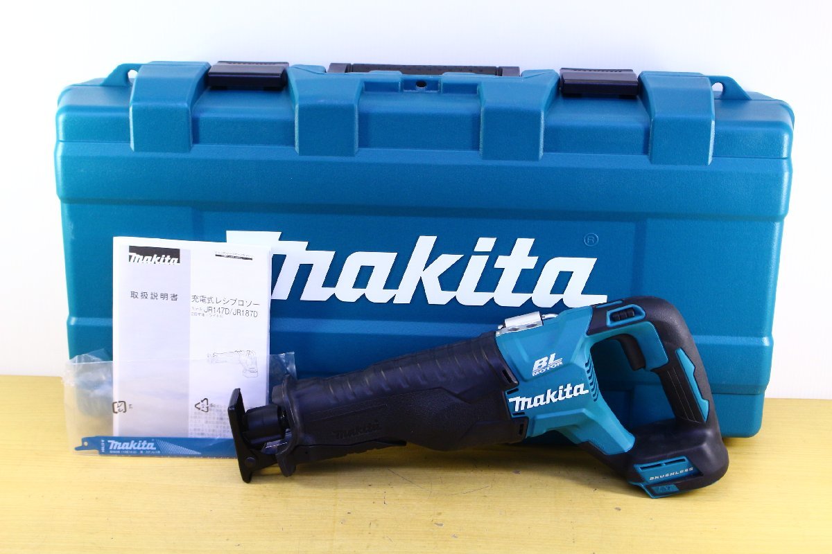 ●【未使用】makita/マキタ JR147D 充電式レシプロソー 電動のこぎり コードレス 切断機 電動工具【10917769】_画像1