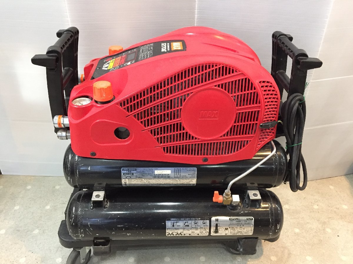 満タン4分40秒MAX マックス エアーコンプレッサAK-HL1210E 満タン4分40秒MAX マックス エアーコンプレッサAK-HL1210E